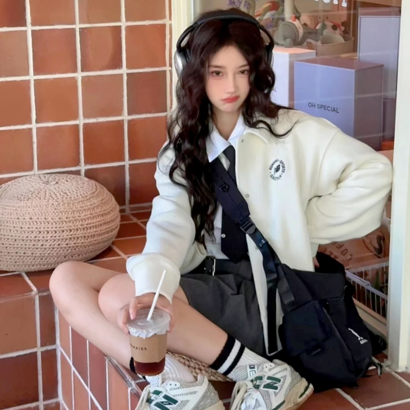 New Balance/NB秋冬男女抓绒羊羔绒厚外套休闲翻领夹克6DD38532