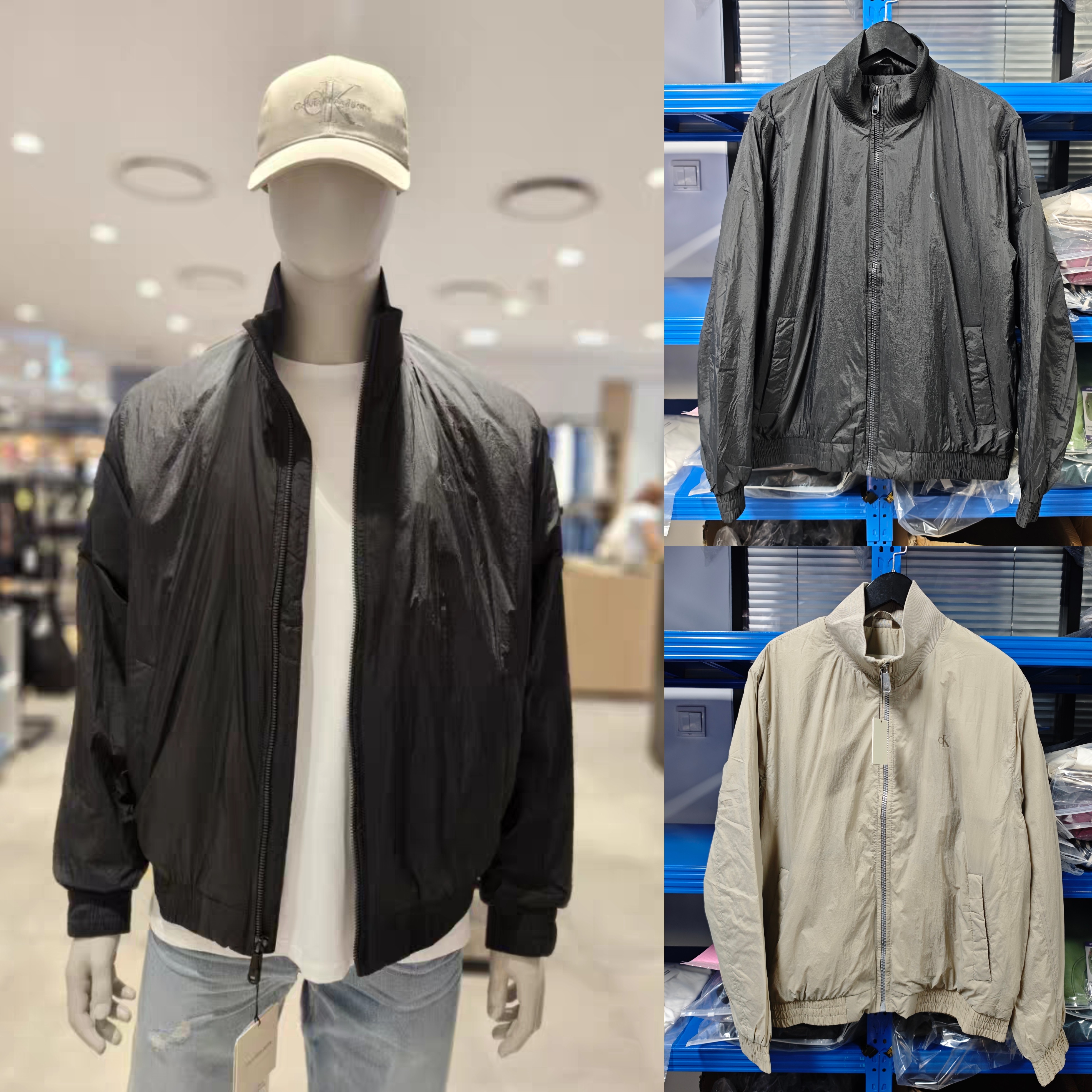 索罗娜保暖棉填充!正品Calvin Klein/CK男老钱轻棉棉服外套夹克