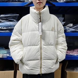 亏清!正品韩国LIFEWORK小狗家女OVERSIZE风80鸭绒厚羽绒服面包服