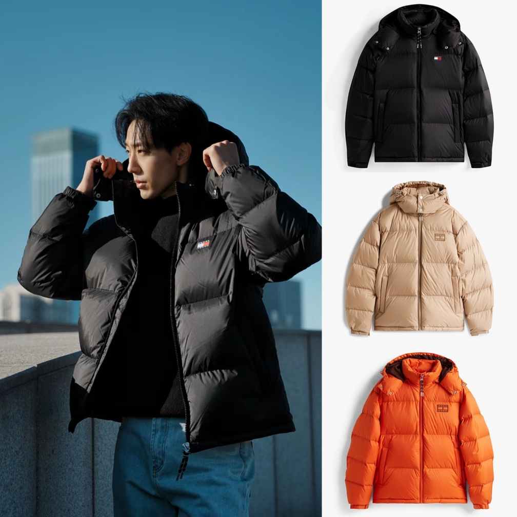 价格砸到位！正品Tommy25秋冬轻量化90绒保暖羽绒服DM0DM22306