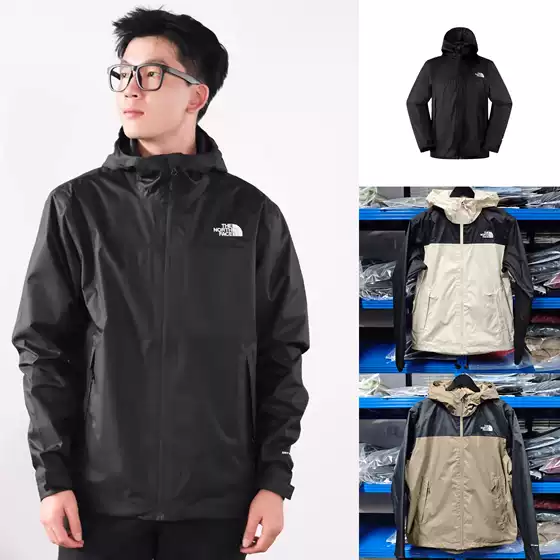 Authentic Thenorthface/North Face Men's Hardshell Jacket with Optional Liner, Waterproof, Breathable and Moisture-Wicking 8Dmb