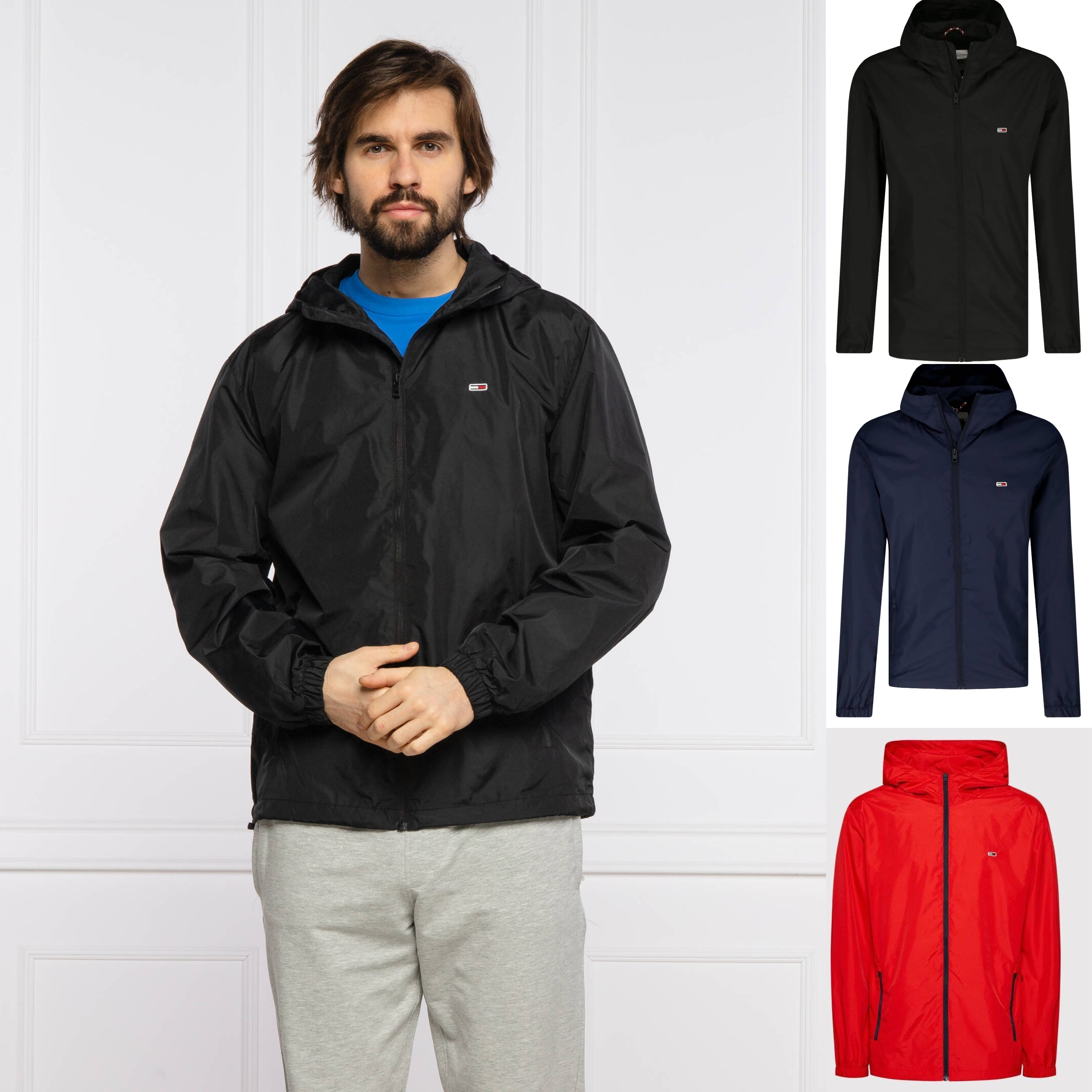 清仓出!正品Tommy Hilfiger汤米纯色logo刺绣防风防水软壳冲锋衣