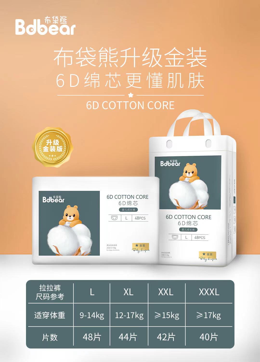 布袋熊拉拉裤学步一体裤实体店6d金装柔软透气轻薄舒适2包邮惊喜