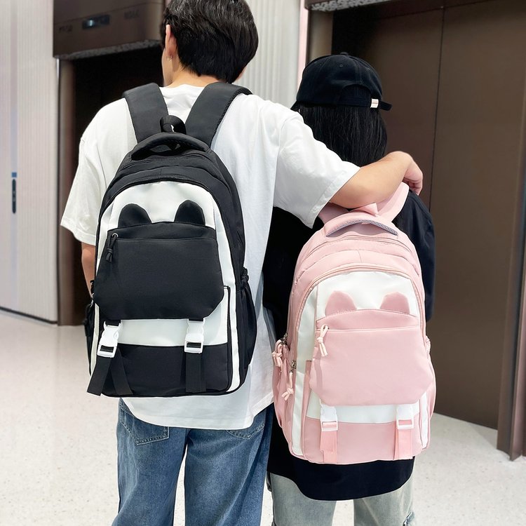 定制LOGO中小学生书包女小清新甜美可爱大容量背包热转印烫画书包