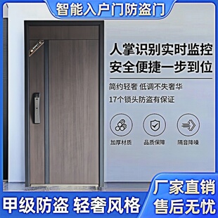 甲级入户门家用防盗门子母门进户门安全门智能锁入户门带监控大门