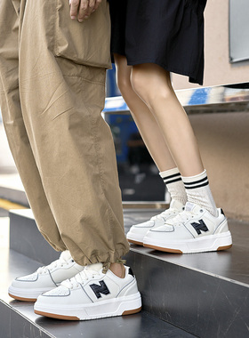 纽巴仑官方正品男士小白鞋休闲运动鞋N字606春季新款男女情侣板鞋