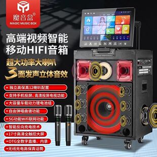 魔音盒A17广场舞音箱户外露营聚会便携式 家庭KTV音箱 K歌直播音箱
