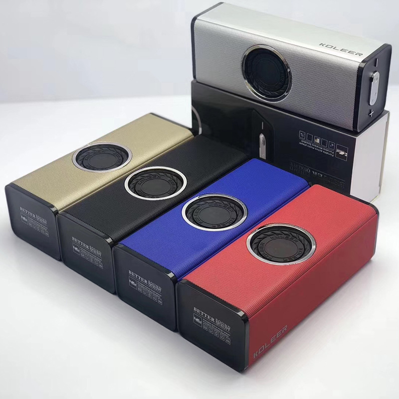 KOLEER 大音量双喇叭双振膜蓝牙音箱 户外便携环绕重低音电脑音响