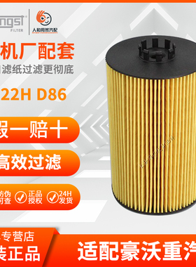 正品 重汽豪沃T7机油滤清器E422HD86V05504-0108/HU13125(汕德卡)