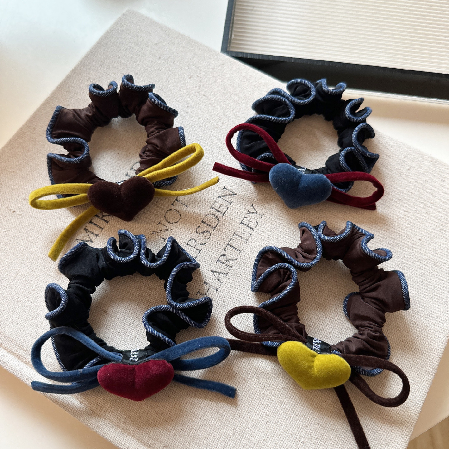 韩系新款秋冬丝绒爱心蝴蝶结牛仔花边小肠发圈气质百搭头绳皮筋,饰品/流行首饰/时尚饰品新,发饰,淘宝优惠券,粉丝福利购,淘宝优惠卷