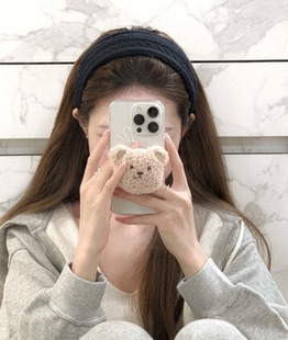 韩系秋冬纯色针织麻花宽边发箍女高颅顶气质头箍日常外戴压发头饰