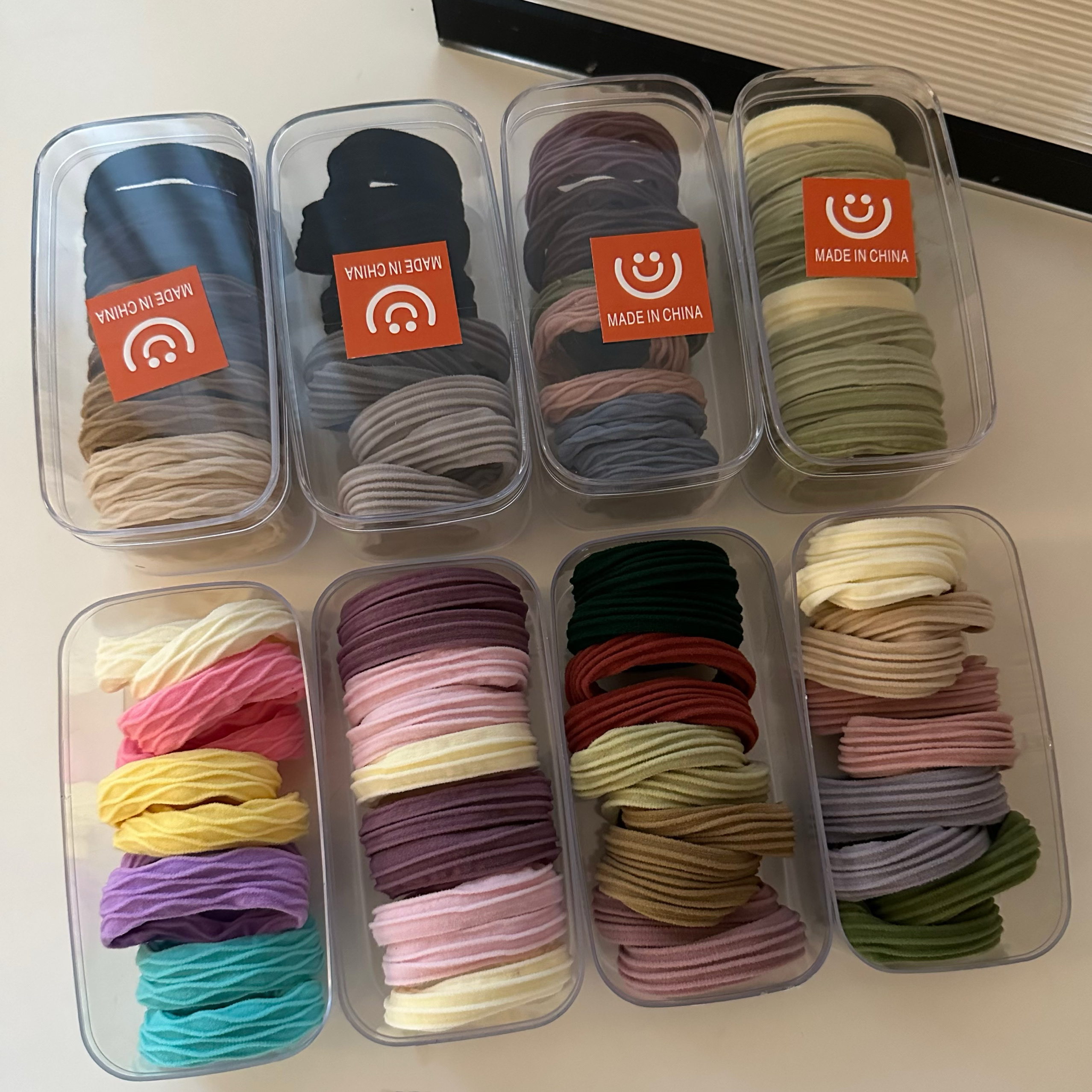 韩版10根盒装高弹力不伤发发圈