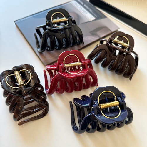 韩系同款南瓜抓夹大号鲨鱼夹