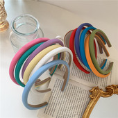 韩国新款 海绵糖果色细发箍小众甜美少女头箍ins百搭压发发饰潮流