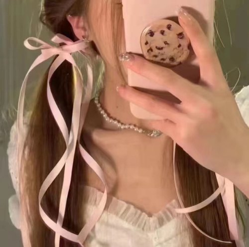 丝带蝴蝶结少女发夹甜美