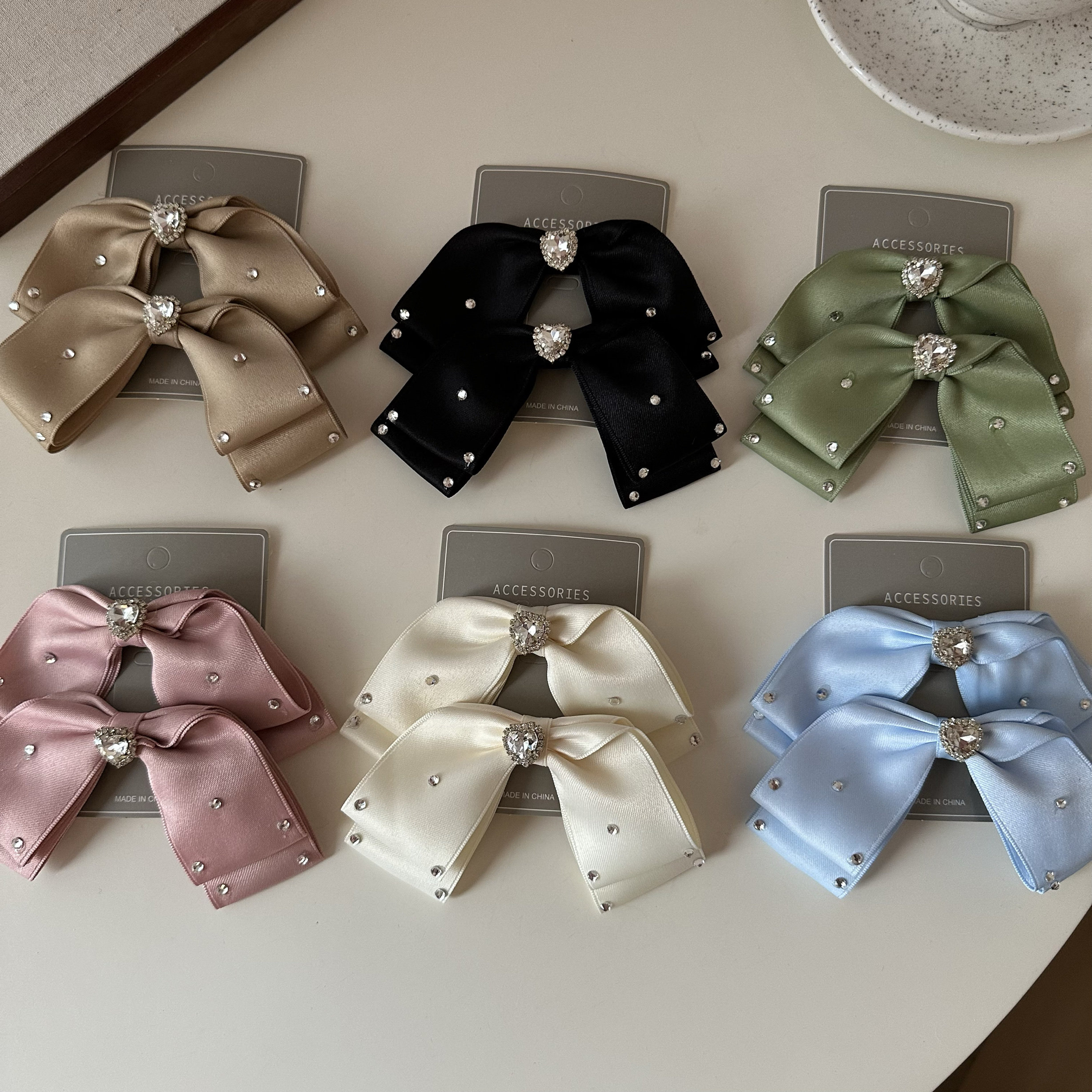 纯欲高级感爱心水钻蝴蝶结发夹甜美鸭嘴夹发夹后脑勺网红新款发饰,饰品/流行首饰/时尚饰品新,发饰,淘宝优惠券,粉丝福利购,淘宝优惠卷