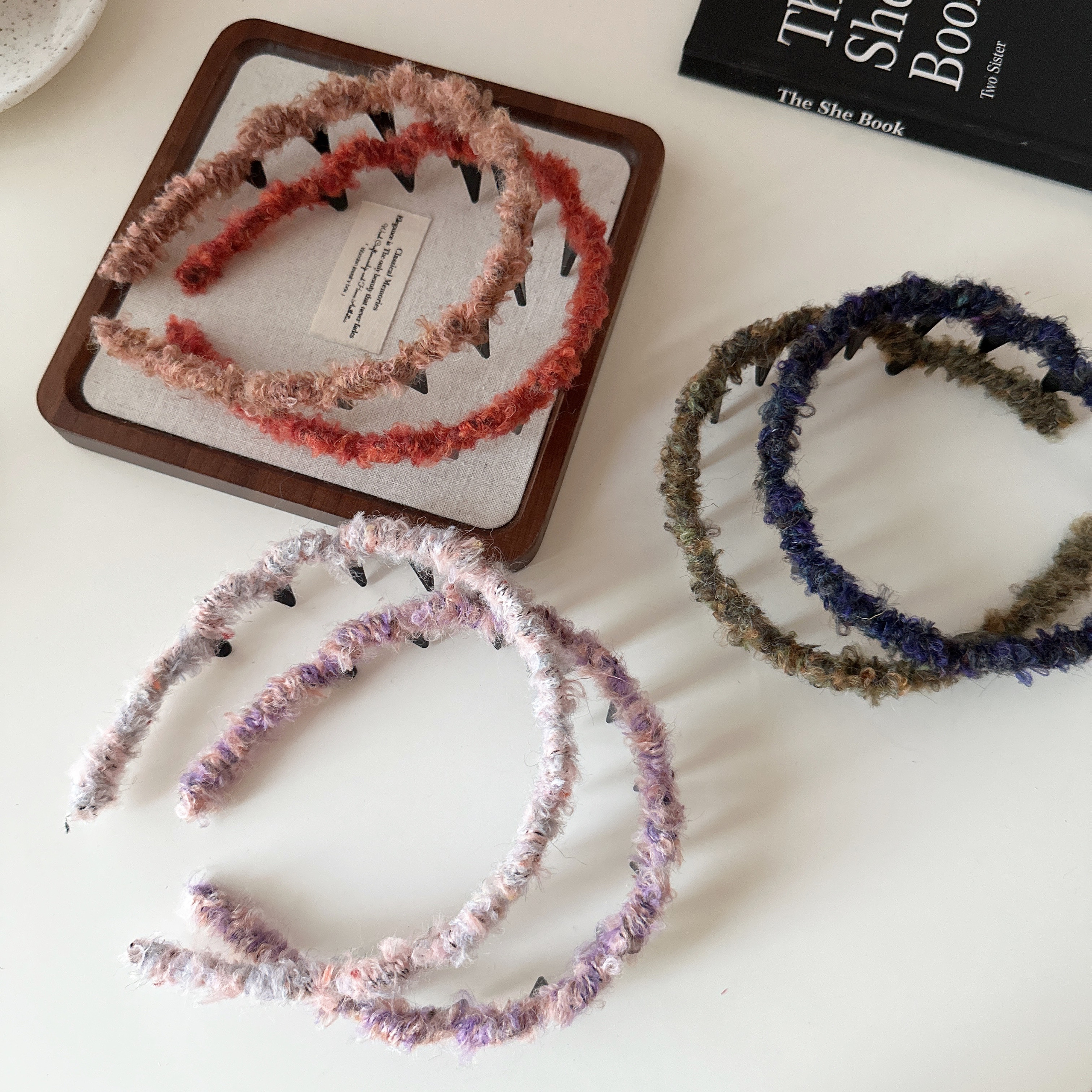 秋冬新款手工缠绕小香风波浪款发箍韩系高级感洗脸压发高颅顶头箍