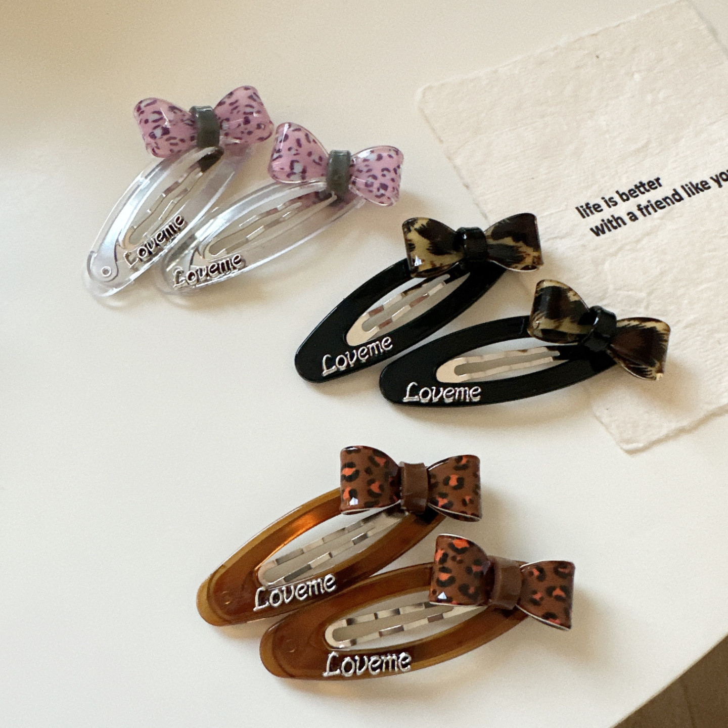 韩国东大门同款豹纹蝴蝶结字母发夹刘海夹高级感甜酷碎发边夹发饰,饰品/流行首饰/时尚饰品新,发饰,淘宝优惠券,粉丝福利购,淘宝优惠卷