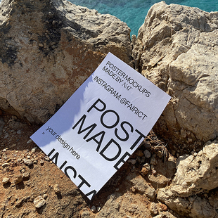 8款国外高端户外场景海报多张Poster海报Mockup样机展示psd 素材