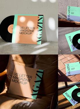 25款黑胶CD唱片集包装作品集设计展示效果图贴图PSD样机模板素材