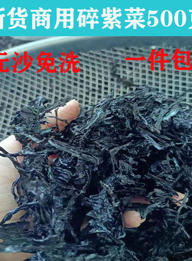 福建霞浦商用碎紫菜干货无沙免洗紫菜适用福鼎肉片混沌500克包邮