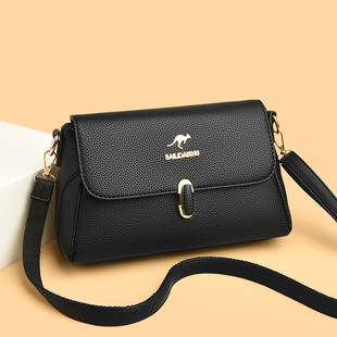 真皮女包包2026新款时尚中年妈妈包软皮百搭锁扣手机女士斜挎小包