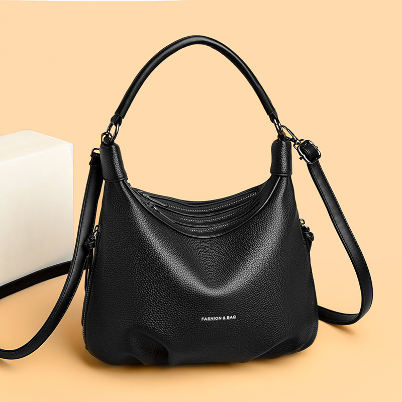 品牌真皮女包时尚软皮手提包高级感中年妈妈单肩包大容量斜挎包