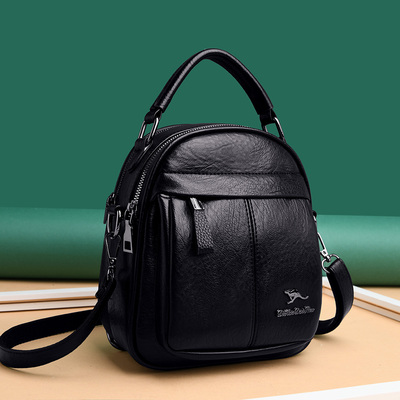 真皮新款迷你休闲多功能时尚背包