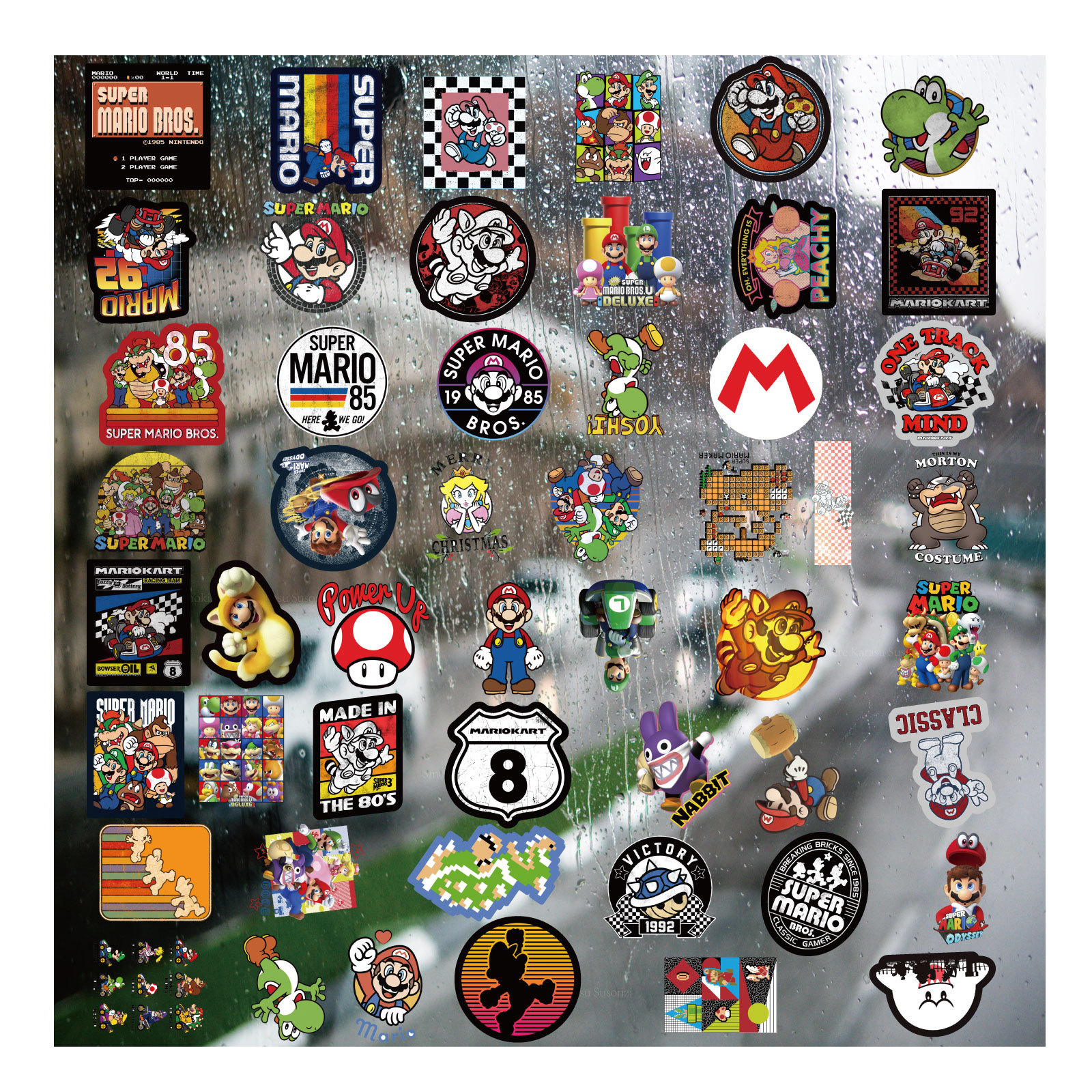 转印贴水晶标动漫头盔汽车装饰贴