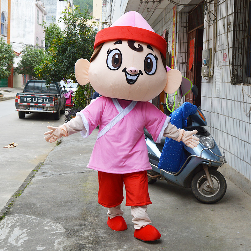 儒灵童书童卡通人偶服装公仔玩服图片