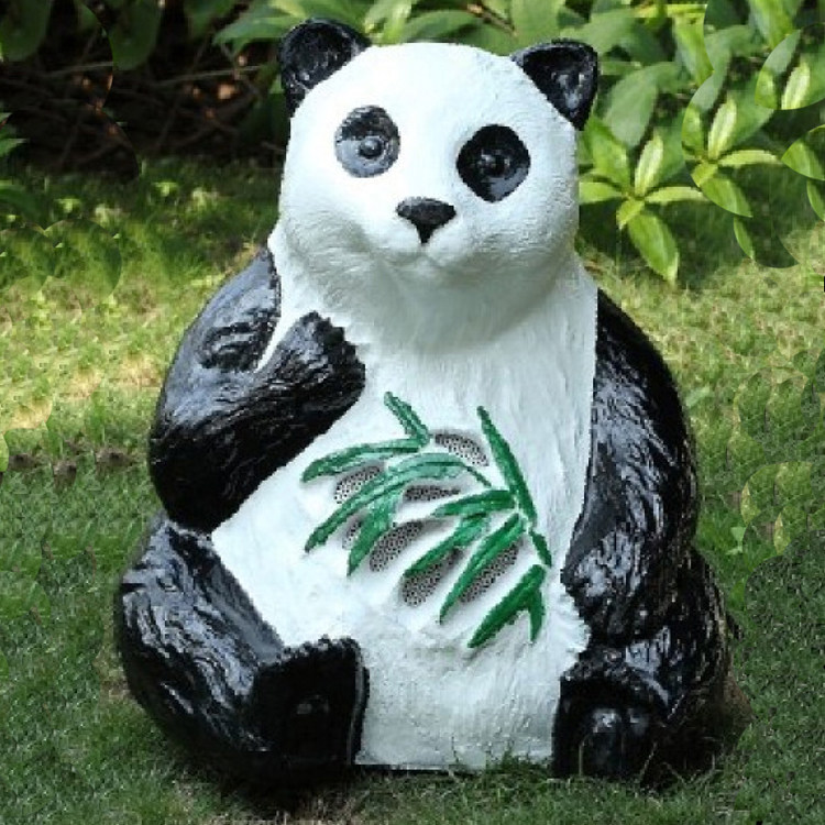 20W树脂草坪音箱 仿真熊猫 同轴园林音箱 广播防水音响 草地喇叭