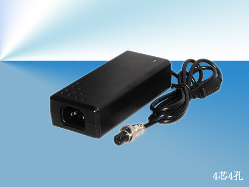 12V5A电源适配器 监控光端机多媒体播放器航空头电源4孔