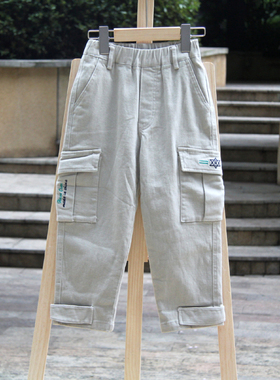 S-HO系列120秋装 品牌童装折扣/童梭枳休闲长裤02803杏