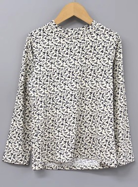 L续系列120-150春秋Ⅱ 品牌童装折扣/儿童柔软打底长袖T恤19923杏