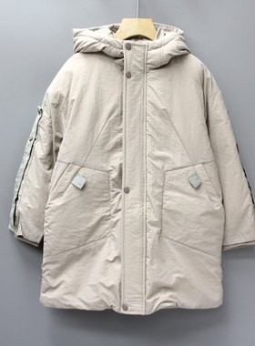 KS-ZR系列120/130冬装 品牌折扣童装/儿童羽绒服外套带帽31265灰