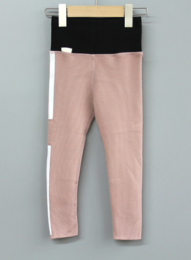 G安系列140-160秋冬 童装品牌折扣/儿童休闲加绒打底裤23856灰粉