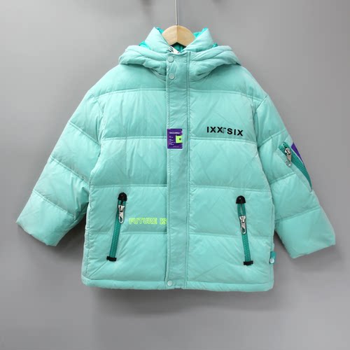 G-I家150冬 品牌折扣童装/儿羽绒服休闲外套加厚2779蓝