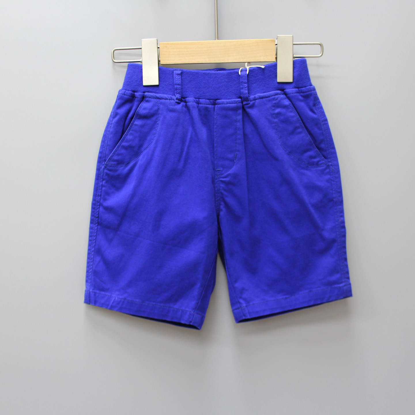 KS-HO系列110-160夏装 品牌童装折扣/童纯棉休闲短裤中裤11697兰