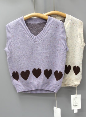 托tuo洛80-120春秋 品牌童装折扣/小单简约毛衣背心马甲65286二