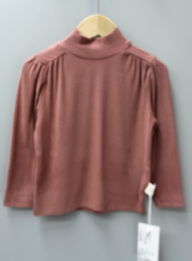 S子cao家90-120春秋品牌童装折扣/儿童长袖纯色圆领打底衫28269粉