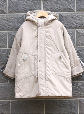 KS-ZR系列120/130冬装 品牌折扣童装/儿童羽绒服外套带帽31265灰