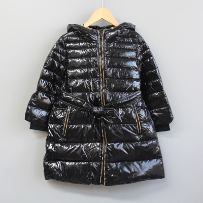 S-M家110冬装 品牌折扣童装/儿童羽绒服中厚外套47048黑