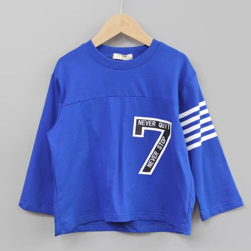 T衣ch家110-160春秋Ⅳ 品牌童装折扣/棉儿童长袖休闲T恤02663兰