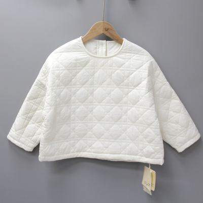 G听mo家110秋冬 童装品牌折扣/儿童套头夹棉简约外套85103米