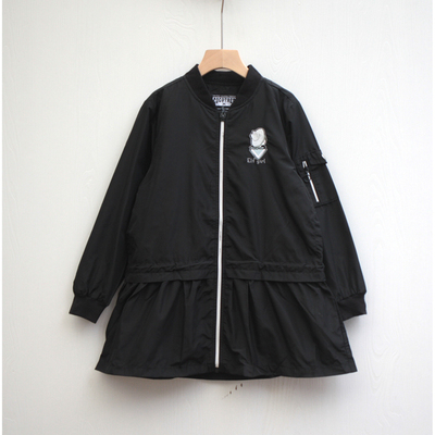 棵系列130/150春秋装 品牌童装折扣/儿童休闲外套风衣80402黑