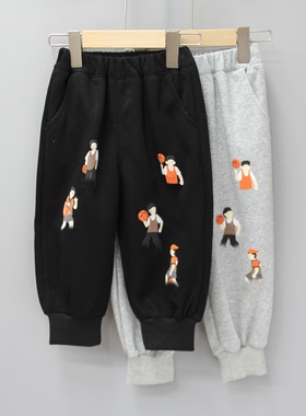 S只yu家90-120秋 品牌折扣童装/小童针织休闲针织长裤80195二色