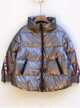 S-Y家110冬装 品牌折扣童装/儿童羽绒服休闲加厚外套14247中灰