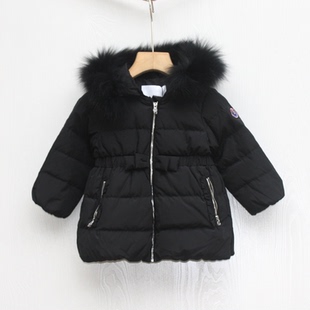 S-M家80/85冬装 品牌折扣童装/儿童羽绒服休闲加厚外套16958黑