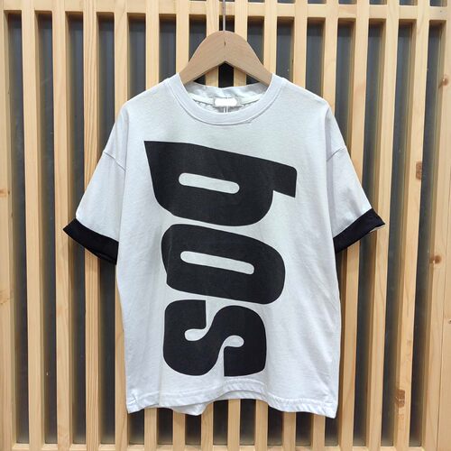 K-么系列110夏 品牌童装折扣/儿童纯棉休闲短袖T恤39419白