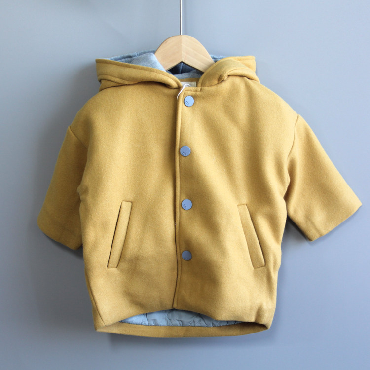 T哈系列100/110冬 品牌童装折扣/儿童开衫夹棉中厚呢料外套018黄,童装/婴儿装/亲子装,棉袄/棉服,淘宝优惠券,粉丝福利购,淘宝优惠卷